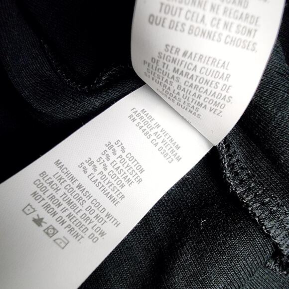 NEW Aerie No BS Wide Ribbed Tank Top Black - Picture 6 of 10